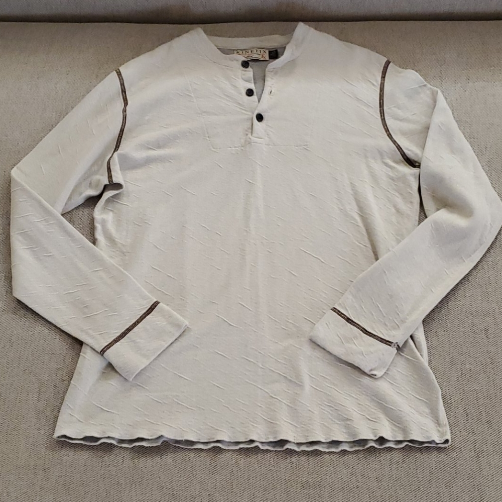 Kinetix Long Sleve Henley size large